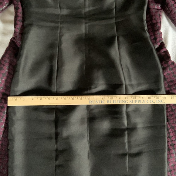 B Michael America size 10 couture shift dress & swing jacket plum purple & black - Picture 16 of 16